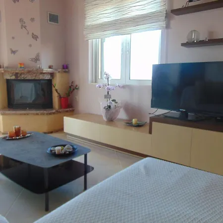 Comfy Beachfront Litinas Casa With Seaview Appartement